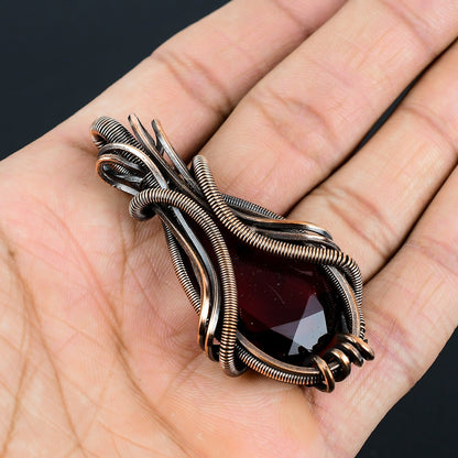 Red Garnet Gemstone Pendant