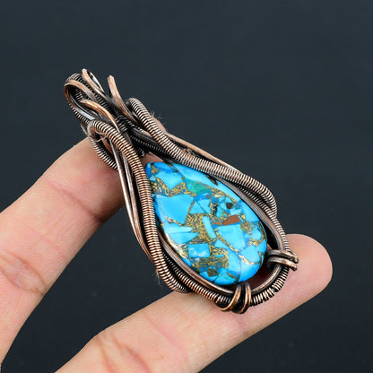 Blue Turquoise Gemstone Pendant