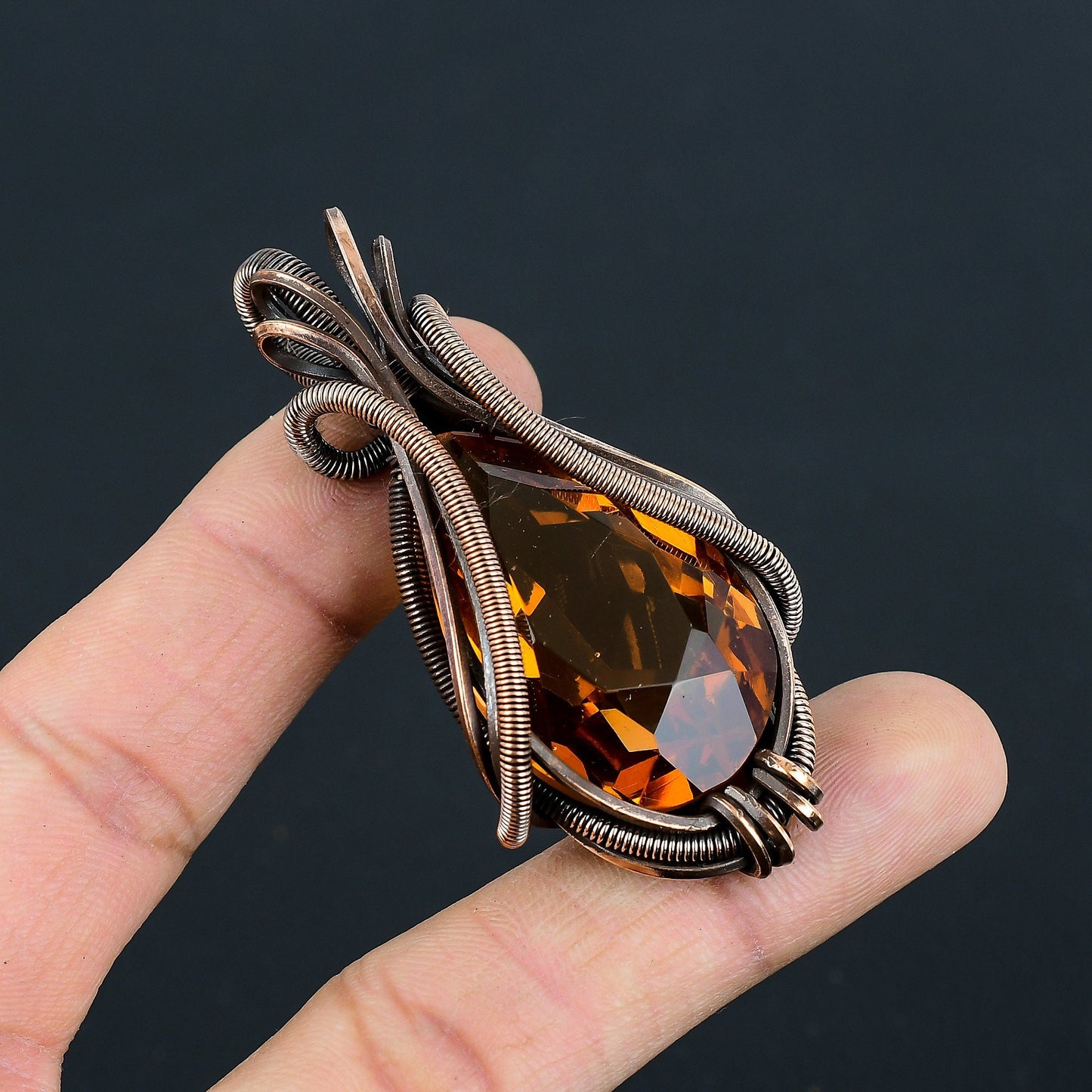 Yellow Citrine Gemstone Pendant