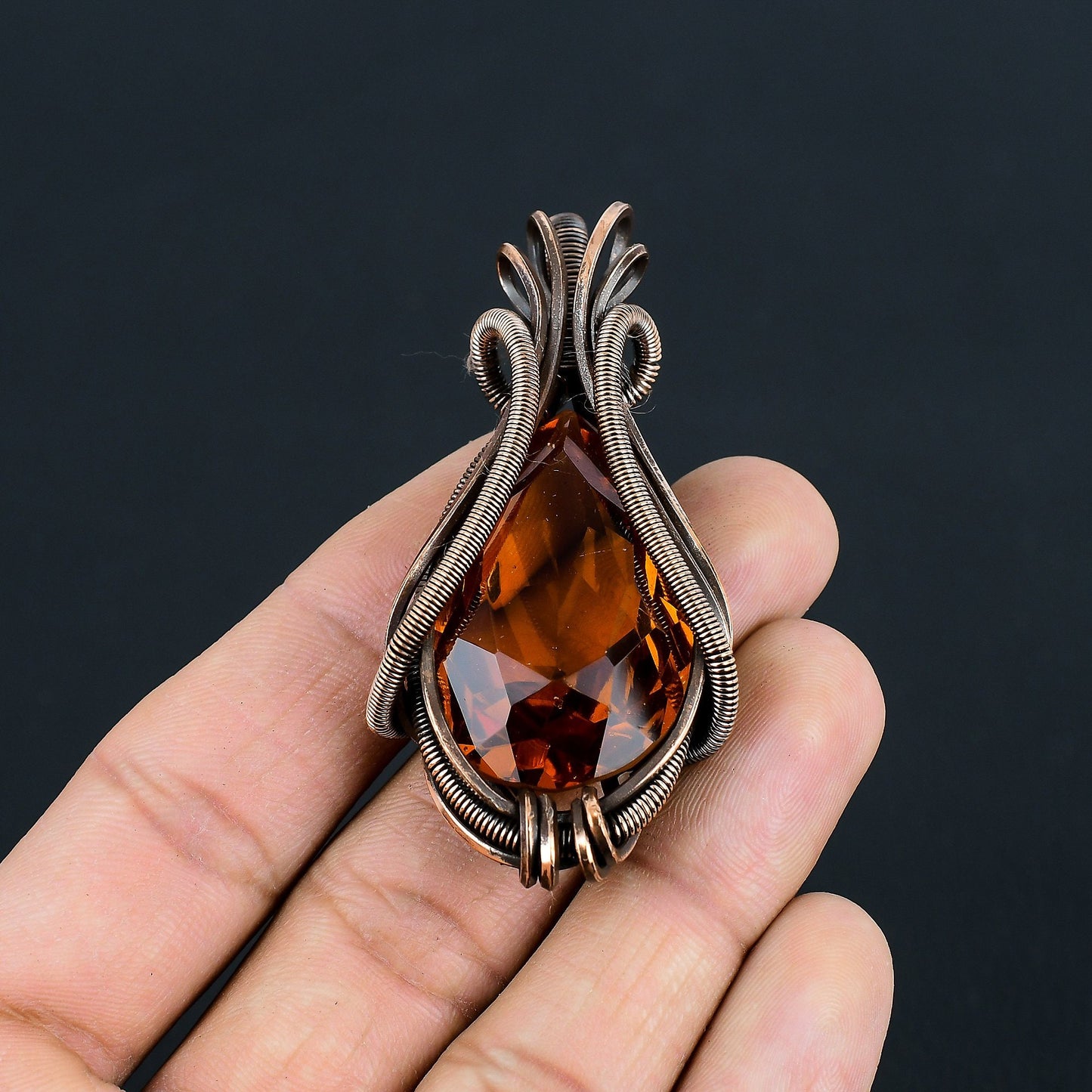 Yellow Citrine Gemstone Pendant