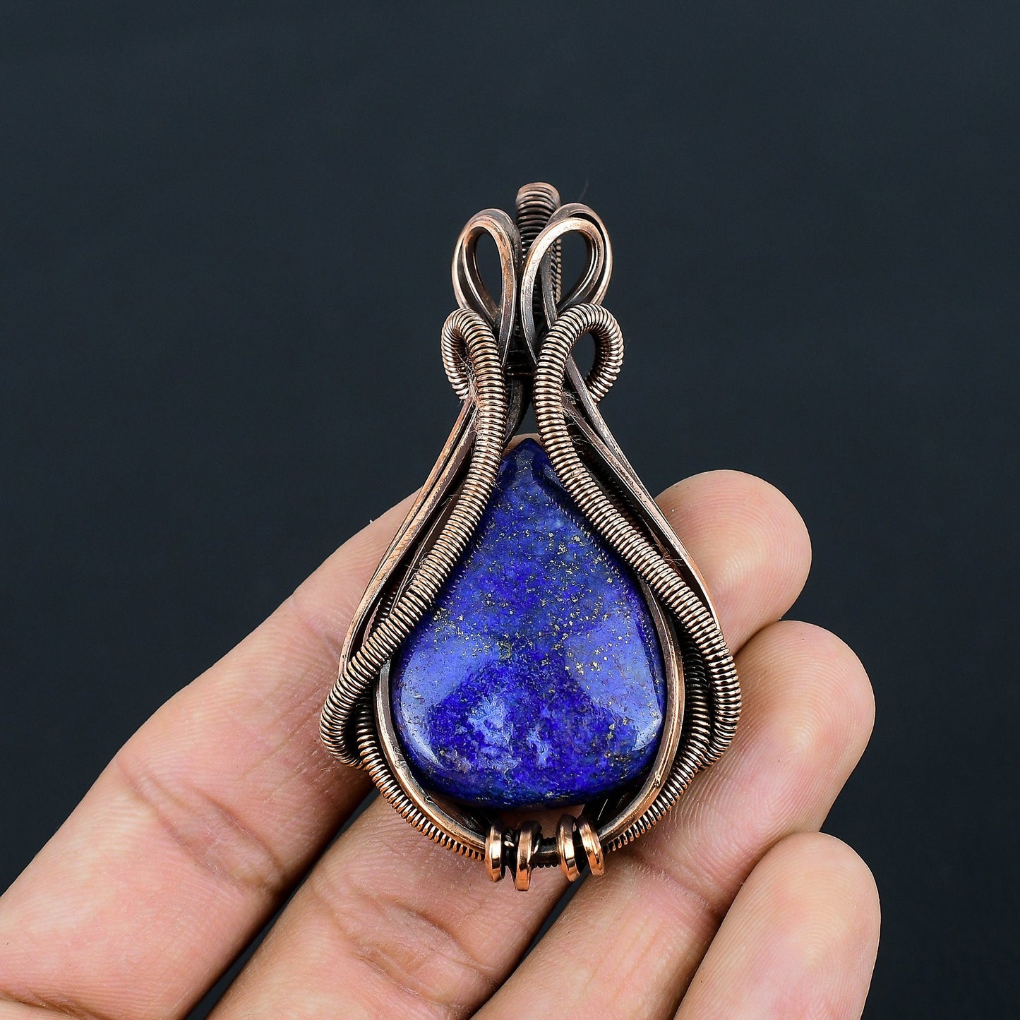 Blue Lapis Lazuli Gemstone Pendant