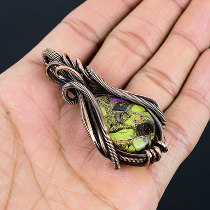 Green Atlantisite Gemstone Pendant