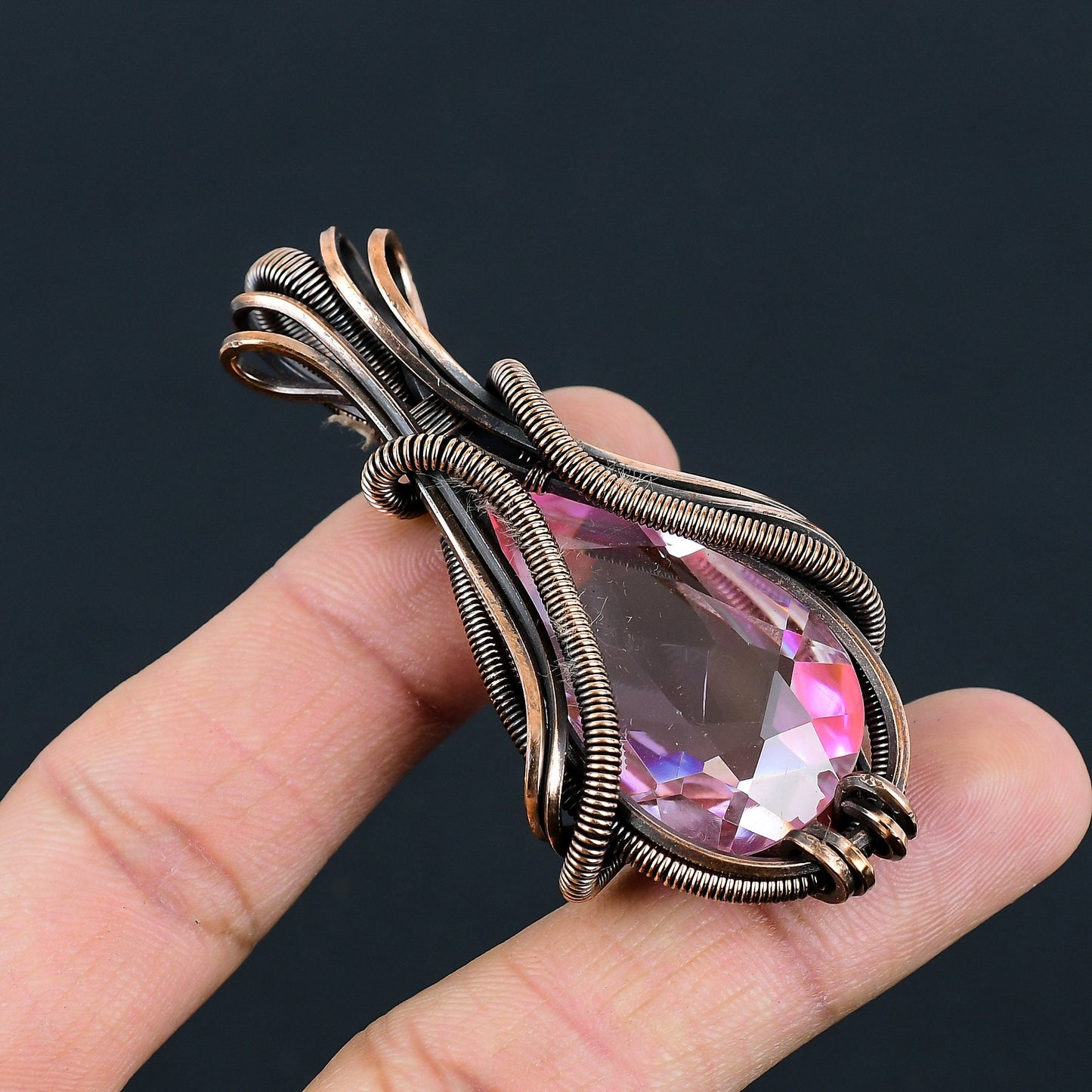 Pink Kunzite Gemstone Pendant