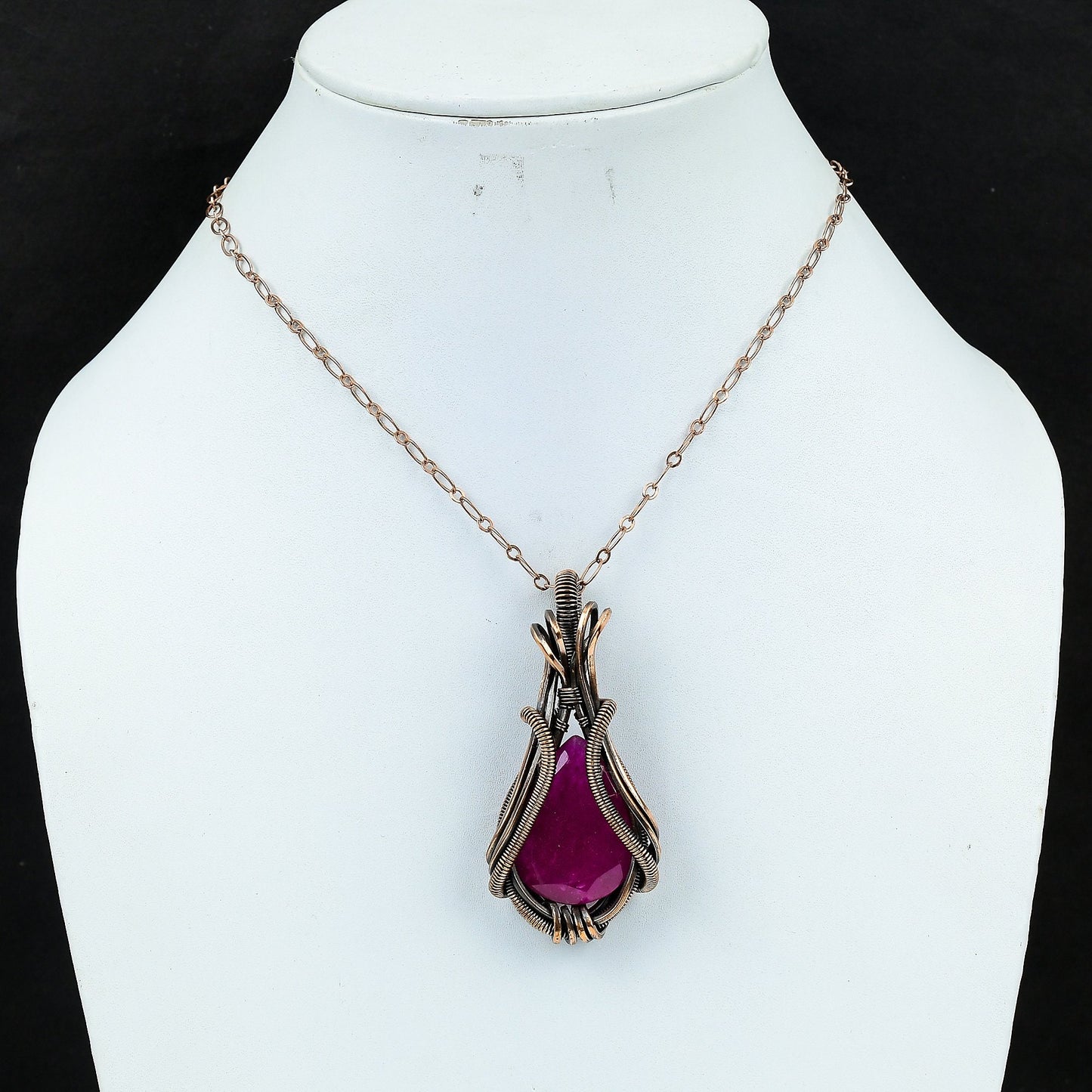 Kashmiri Red Ruby Gemstone Pendant
