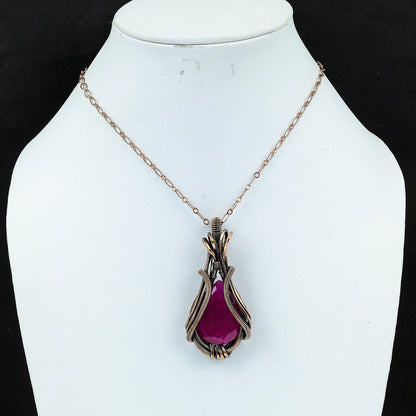 Kashmiri Red Ruby Gemstone Pendant