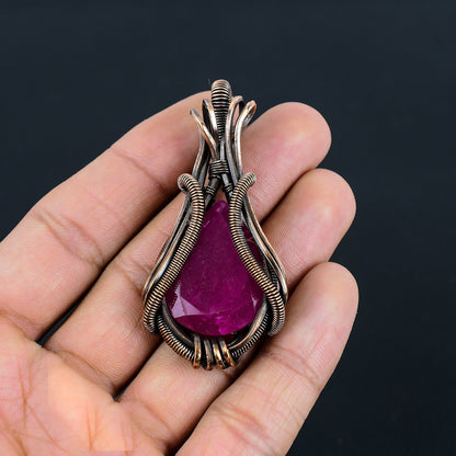 Kashmiri Red Ruby Gemstone Pendant