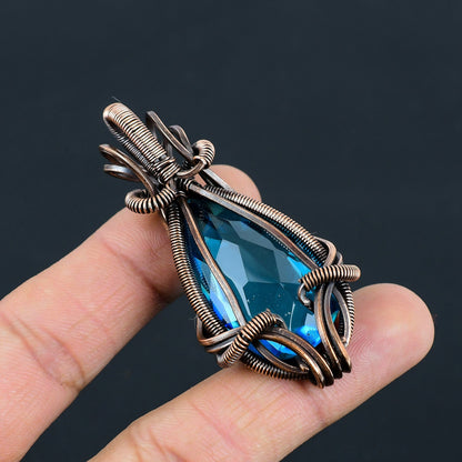 Blue Topaz Gemstone Pendant