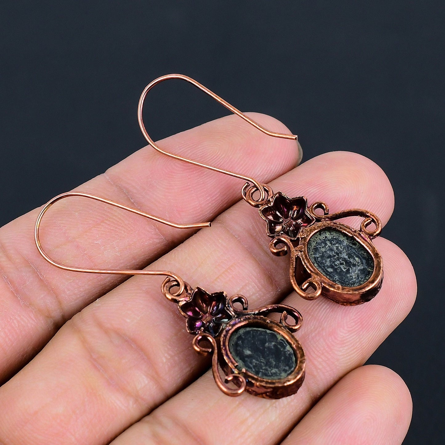 Rainbow Abalone Gemstone Earrings