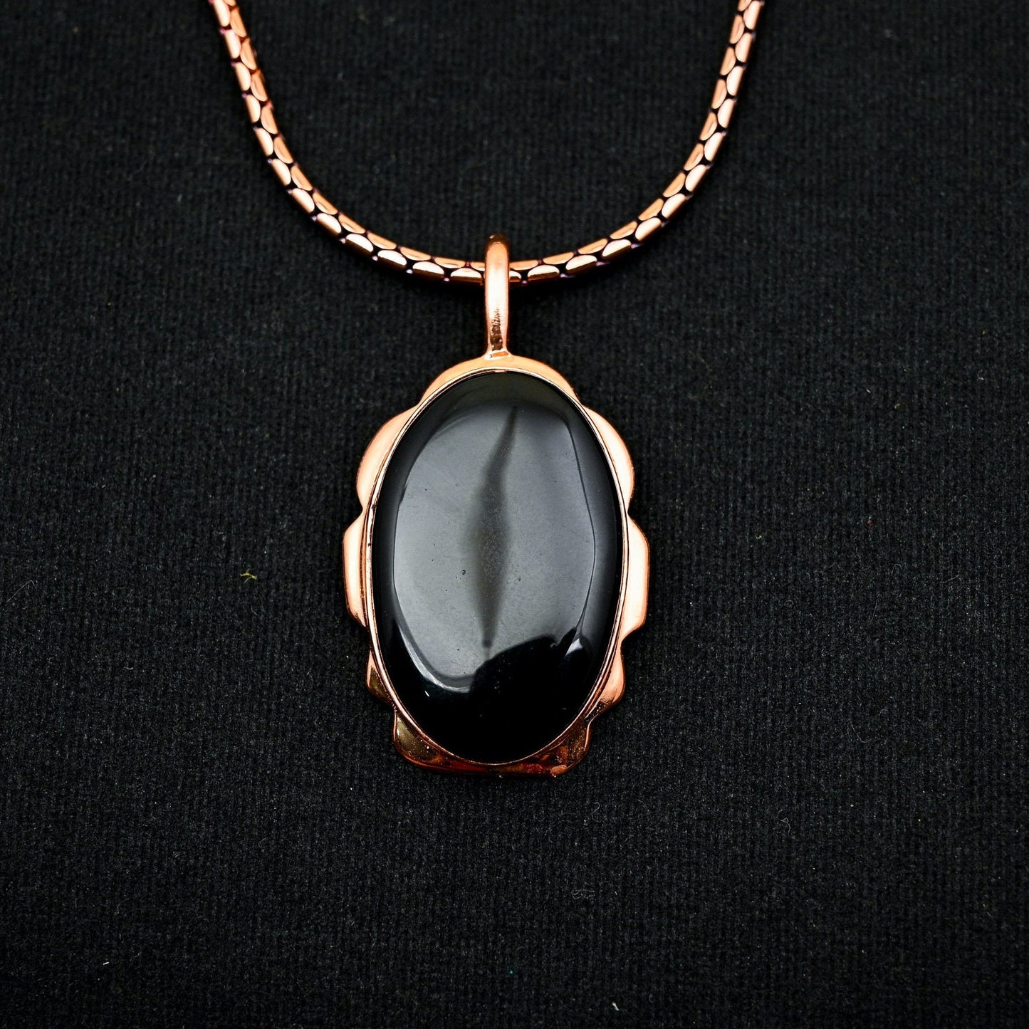Black Onyx Gemstone Pendant
