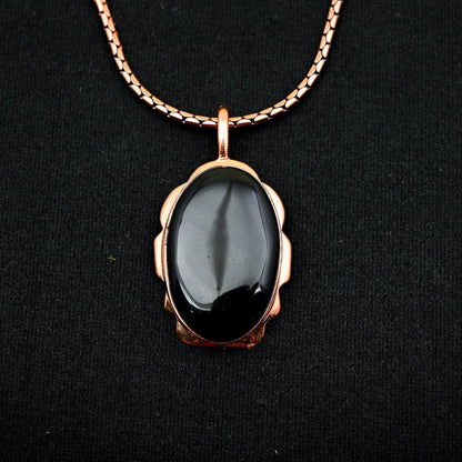 Black Onyx Gemstone Pendant