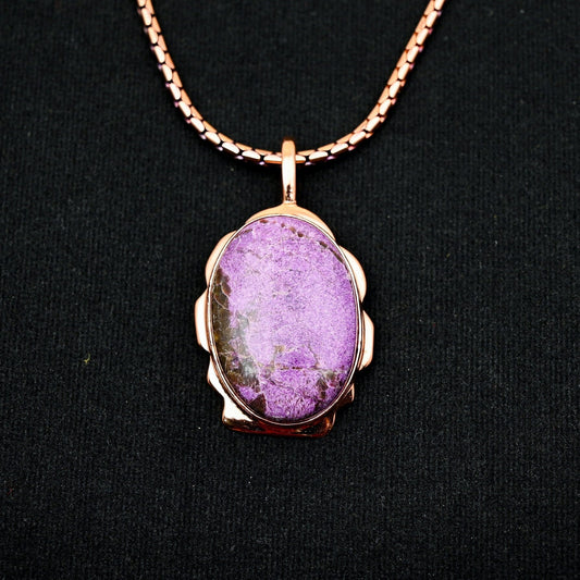 Purple Purpurite Gemstone Pendant