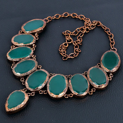 Green Emerald Gemstone Necklace