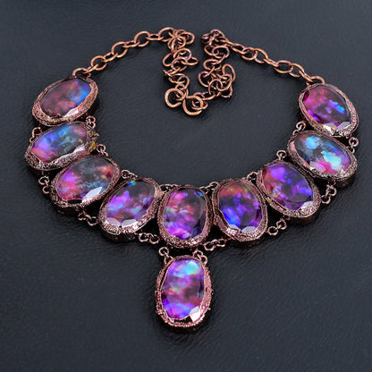 Copper Ammolite Gemstone Necklace