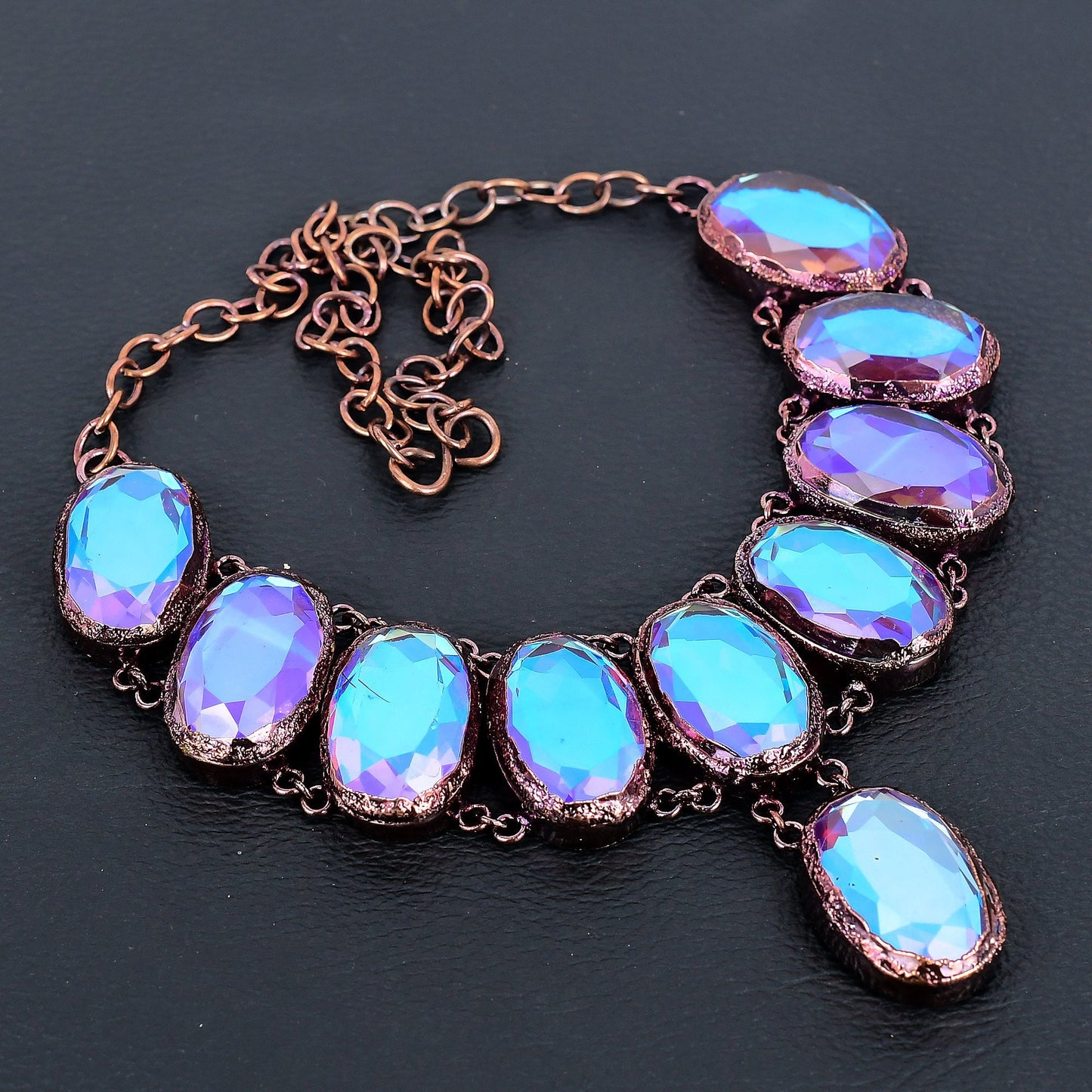 Pink Mystic Topaz Gemstone Necklace