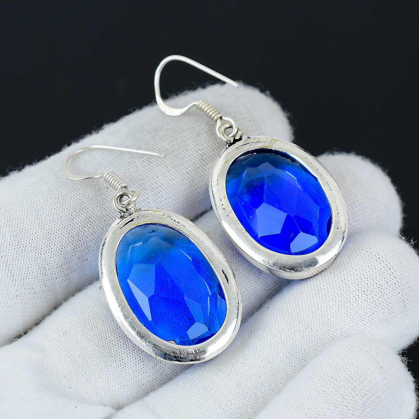 London Blue Topaz Gemstone Earrings