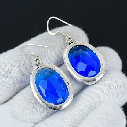 London Blue Topaz Gemstone Earrings
