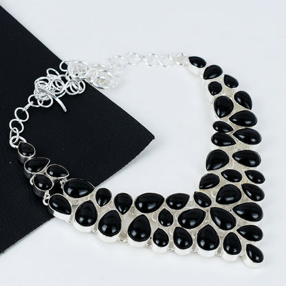 Black Onyx Gemstone Necklace