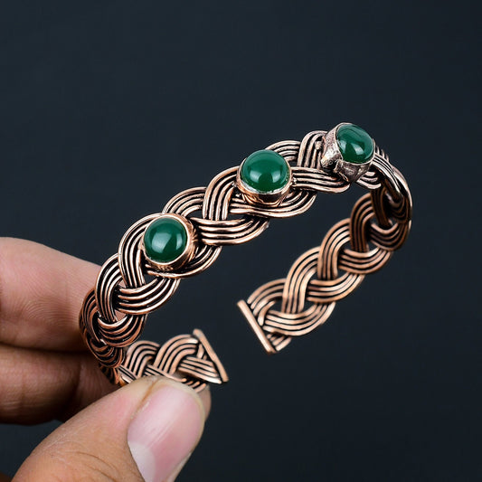 Green Onyx Gemstone Bracelet