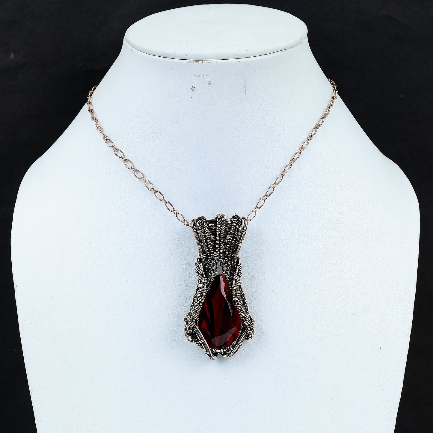 Red Garnet Gemstone Pendant