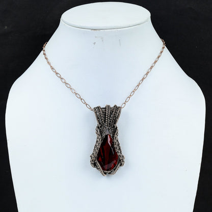 Red Garnet Gemstone Pendant