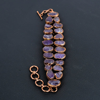 Purple Amethyst Gemstone Bracelet