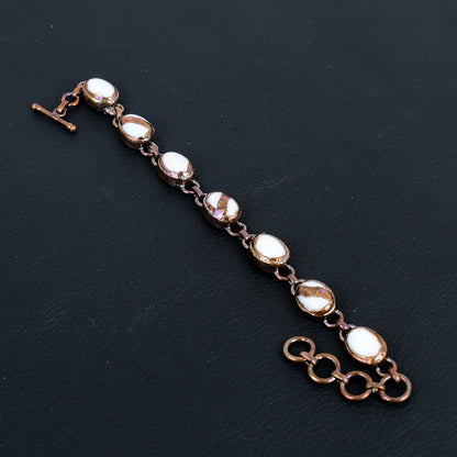 White Coral Gemstone Bracelet