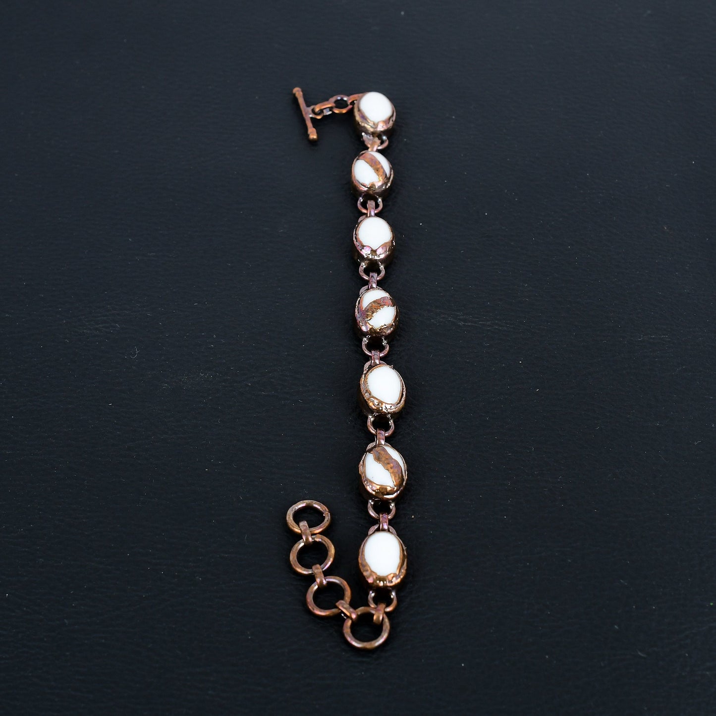 White Coral Gemstone Bracelet