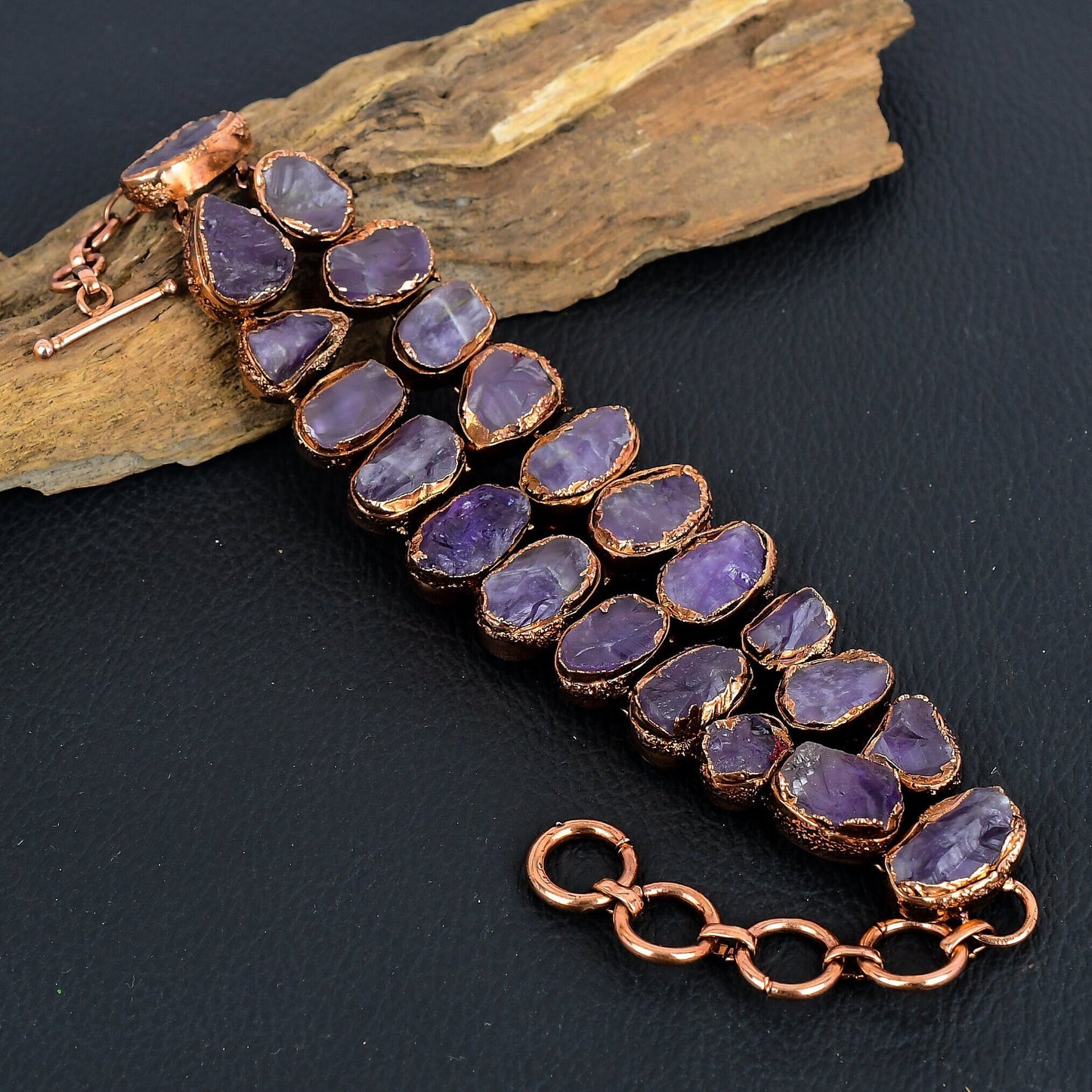 Purple Amethyst Gemstone Bracelet