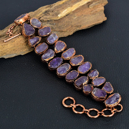 Purple Amethyst Gemstone Bracelet