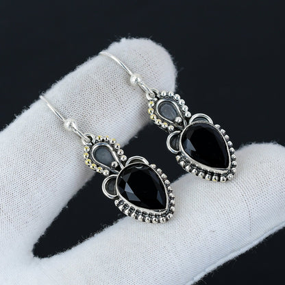 Blue Topaz Gemstone Earrings