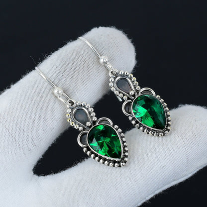 Blue Topaz Gemstone Earrings