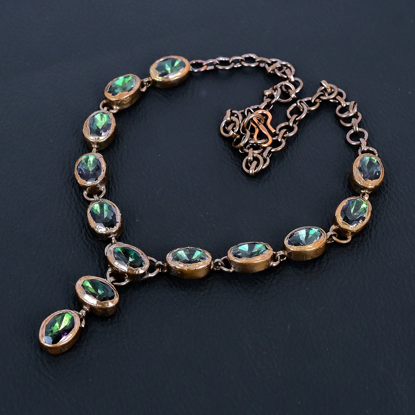 Rainbow Mystic Topaz Gemstone Necklace