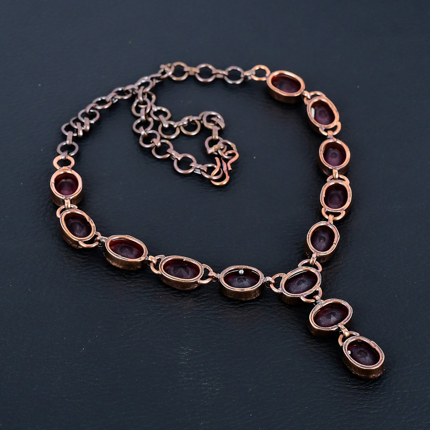 Red Ruby Gemstone Necklace