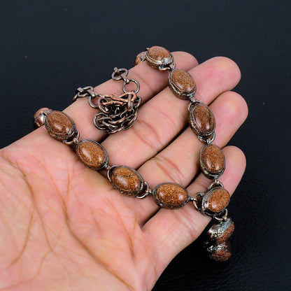 Orange Sunstone Gemstone Necklace