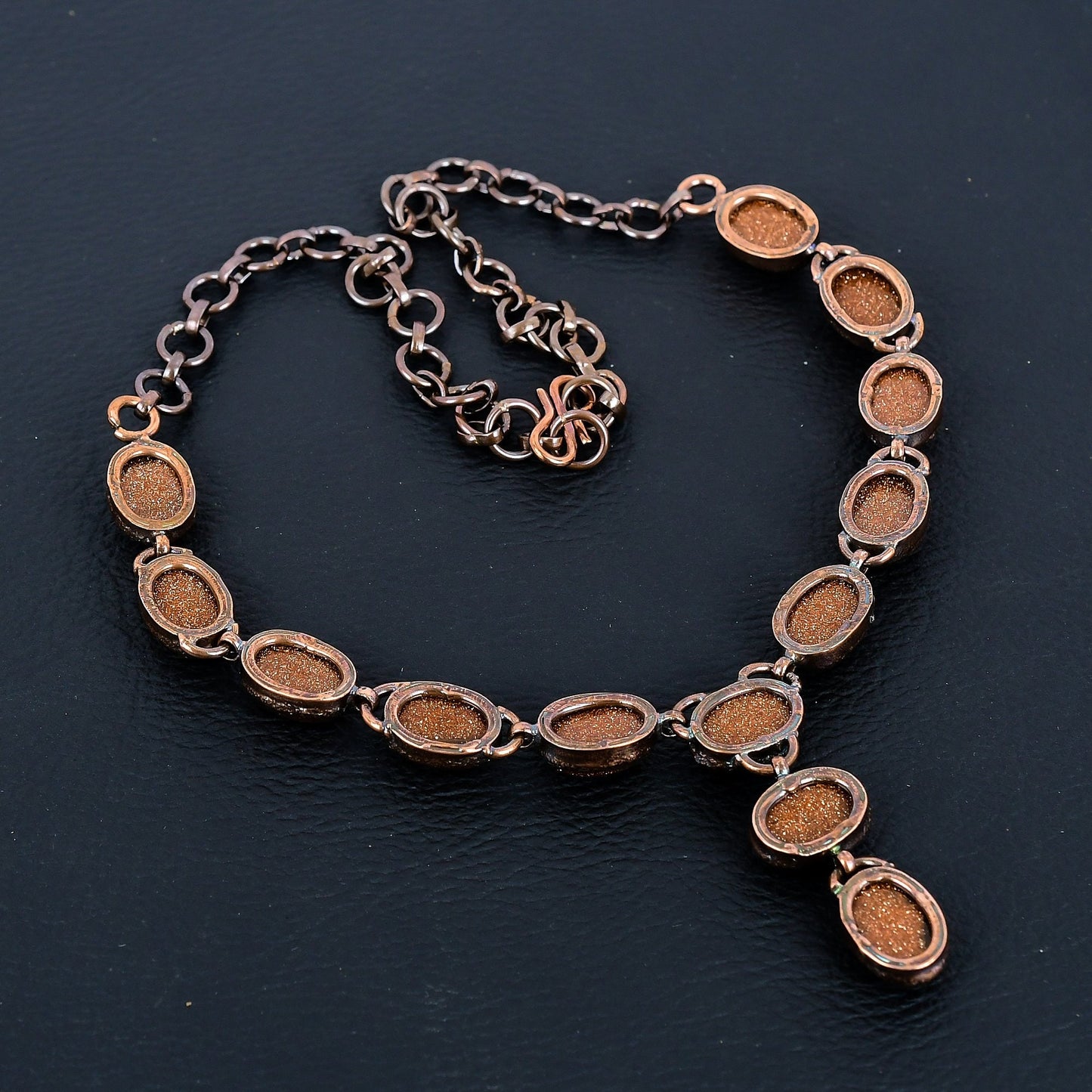 Orange Sunstone Gemstone Necklace