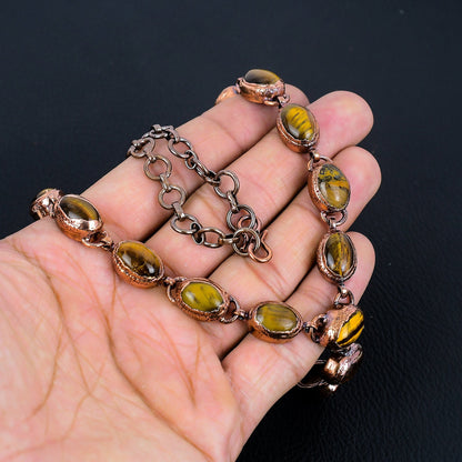 Golden Brown Tiger Eye Gemstone Necklace