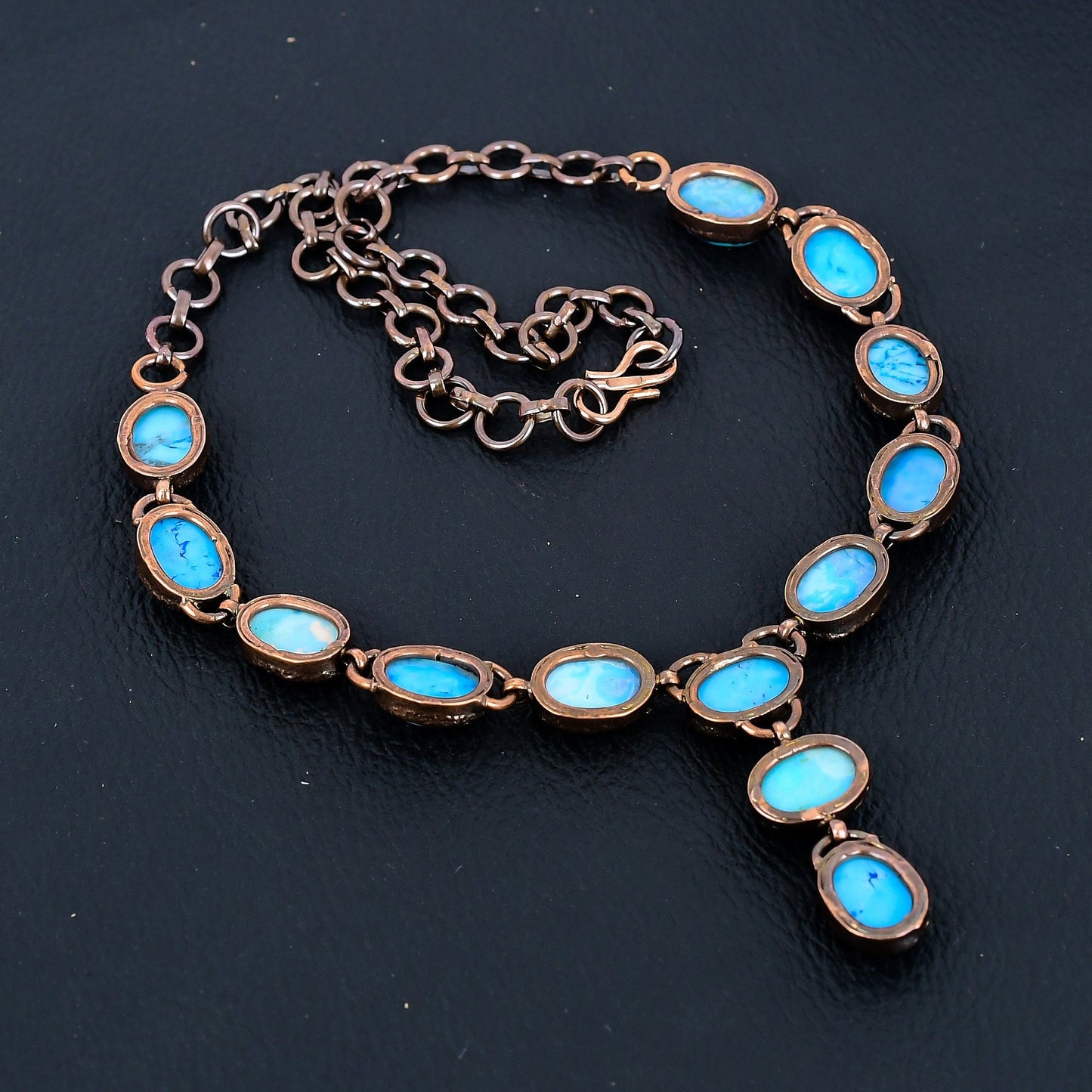 Turquoise Gemstone Copper Necklace