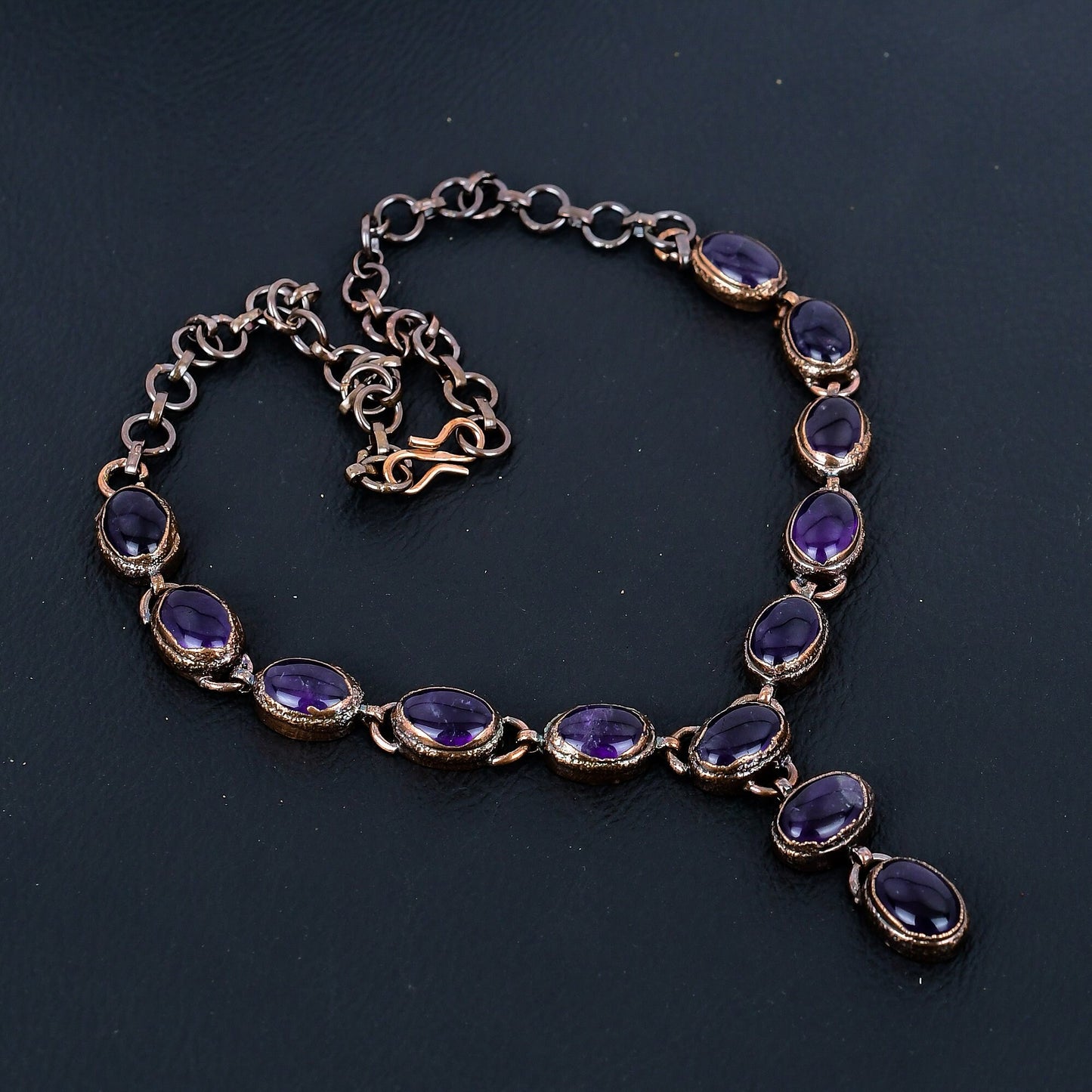 Purple Amethyst Gemstone Necklace