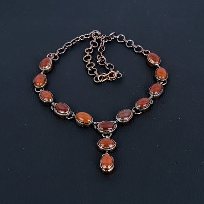 Red Carnelian Gemstone Necklace