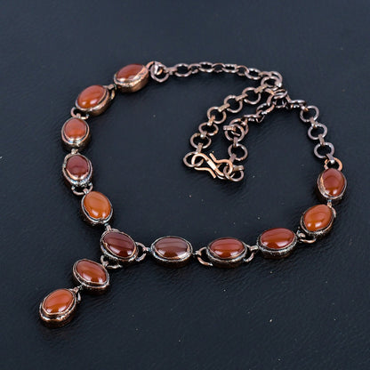 Red Carnelian Gemstone Necklace