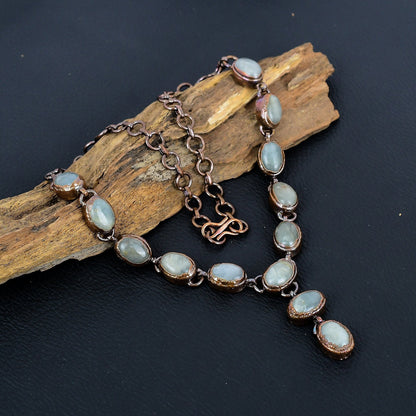 Blue Aquamarine Gemstone Necklace