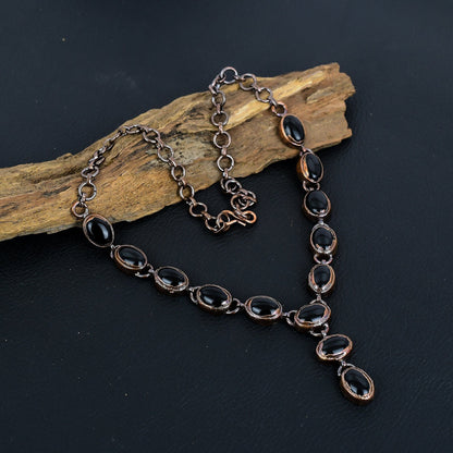 Black Onyx Gemstone Necklace