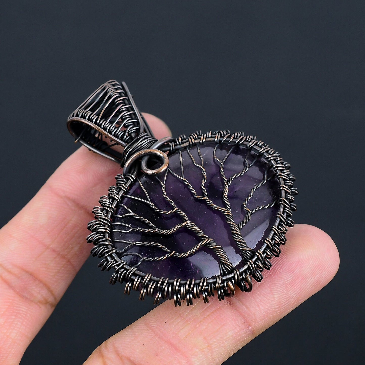 Purple Amethyst Gemstone Pendant