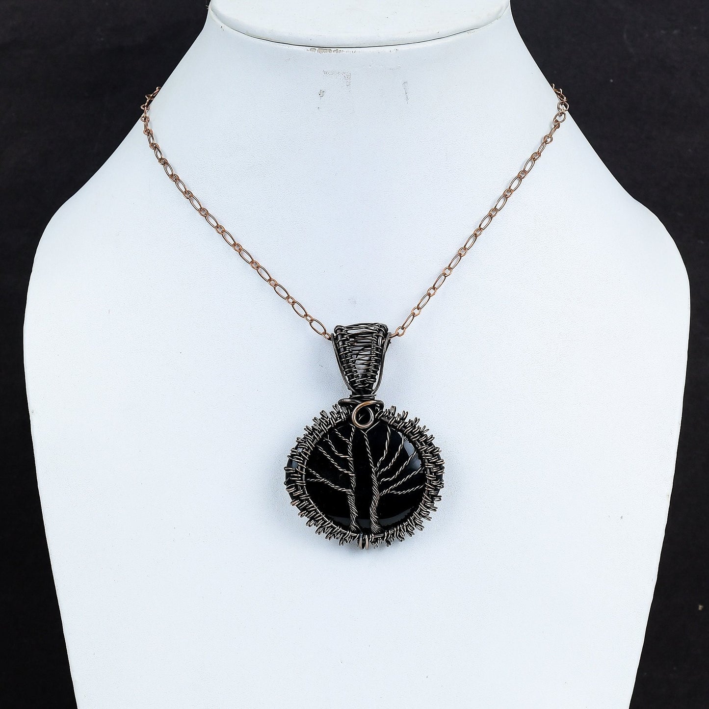 Black Onyx Gemstone Pendant