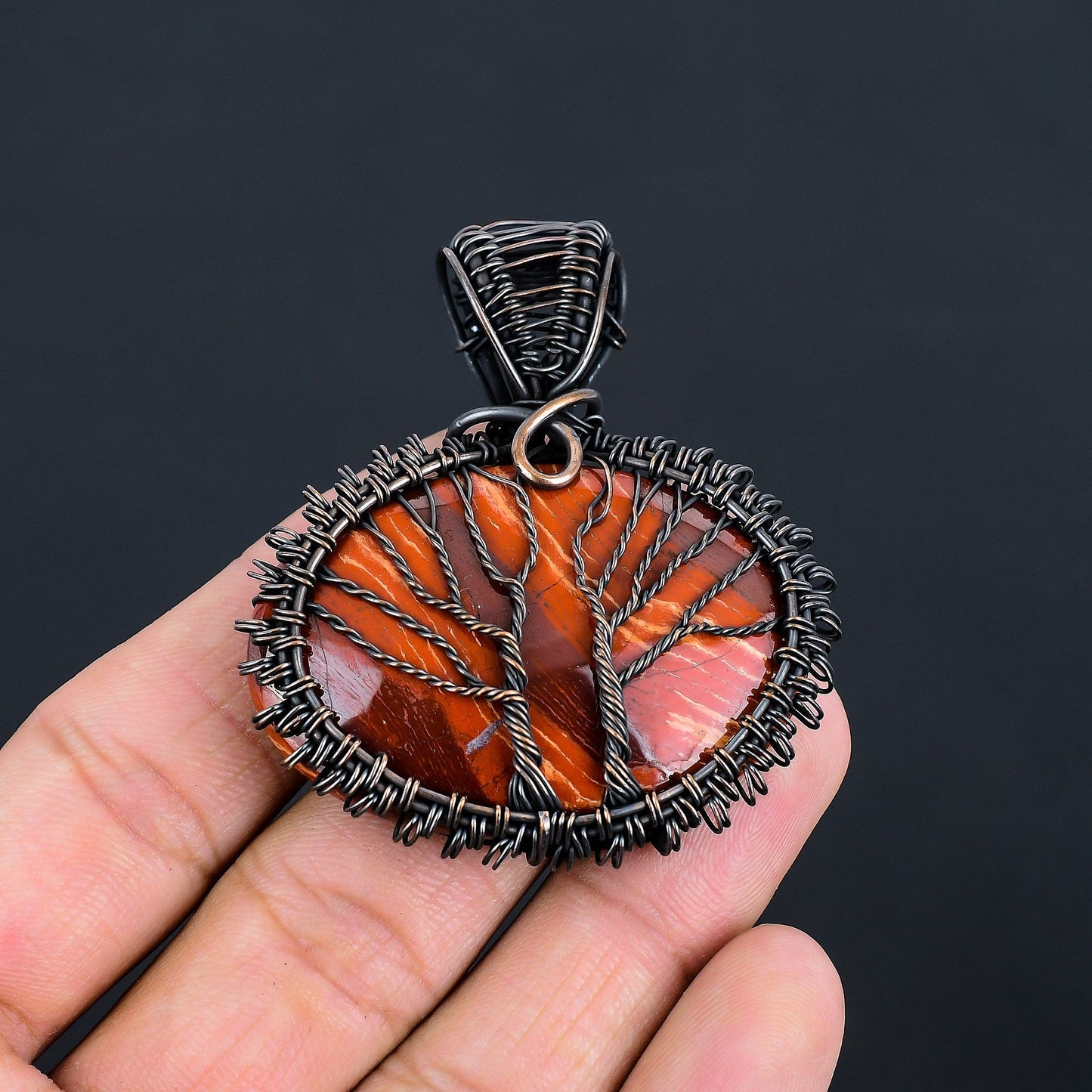 Red Jasper Gemstone Pendant