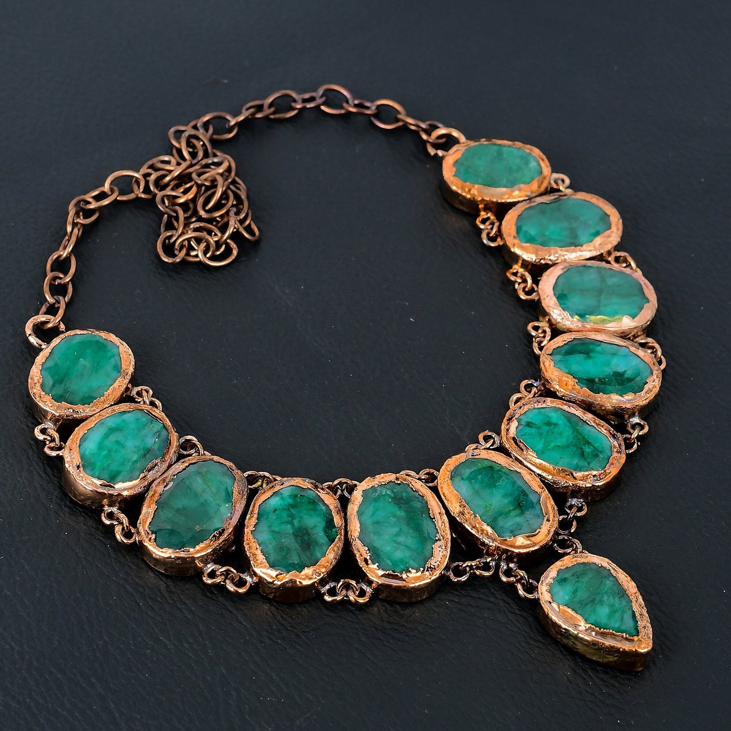 Green Zambian Emerald Gemstone Necklace