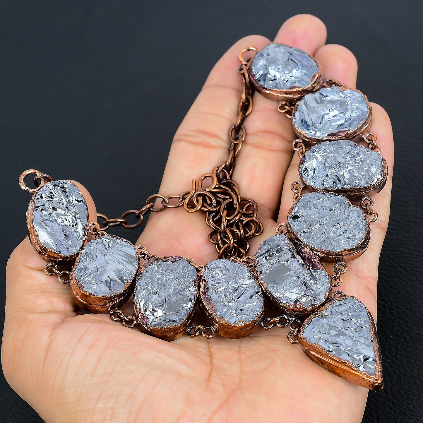 Black Shungite Gemstone Necklace