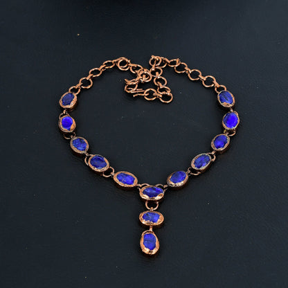 Blue Sapphire Gemstone Necklace