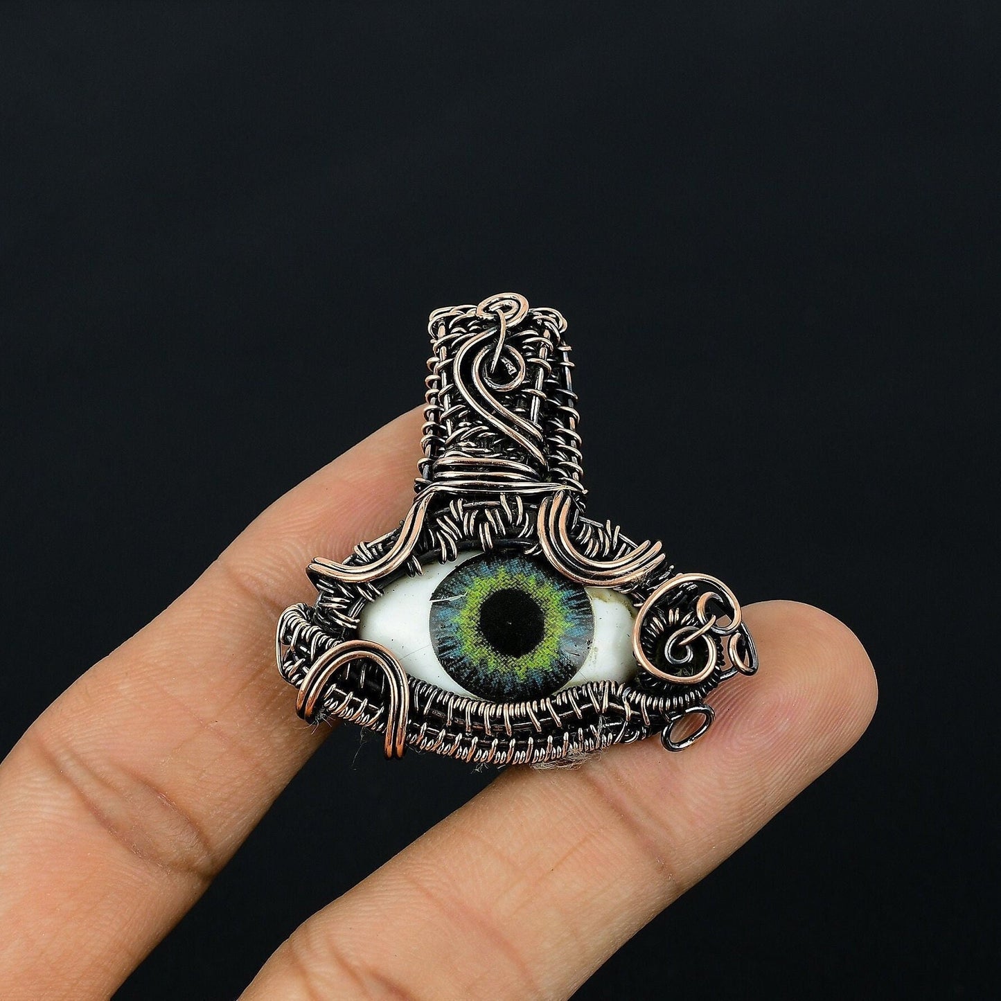 Copper Eye Brown Gemstone Pendant