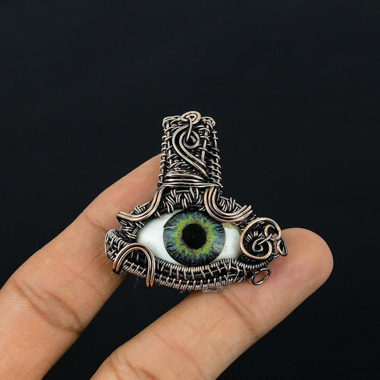 Copper Eye Brown Gemstone Pendant
